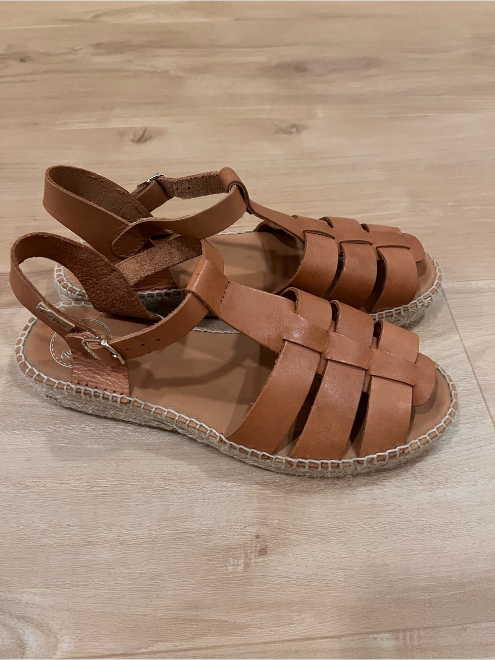 Women's Fisherman Espadrille Leather Sandals Made in Spain